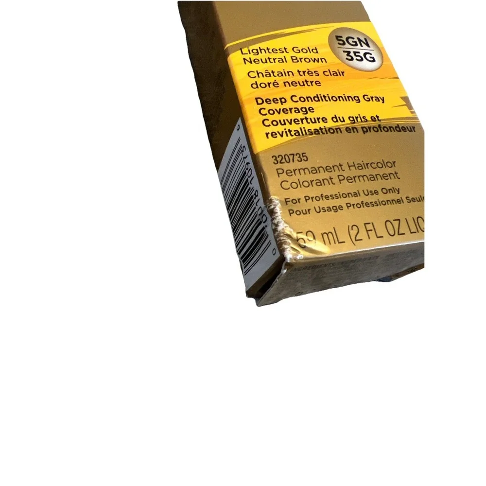 Clairol Liquicolor Permanente 5GN/35G Lightest Gold Neutral Brown 2oz Soy4Plex